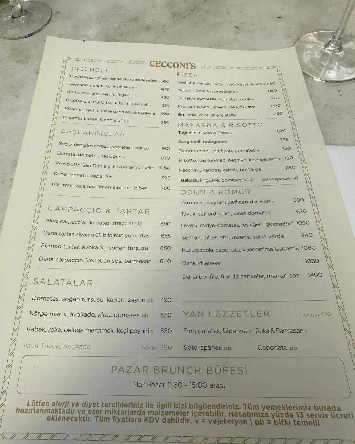 Cecconi's — Asmalımescit (8/9)