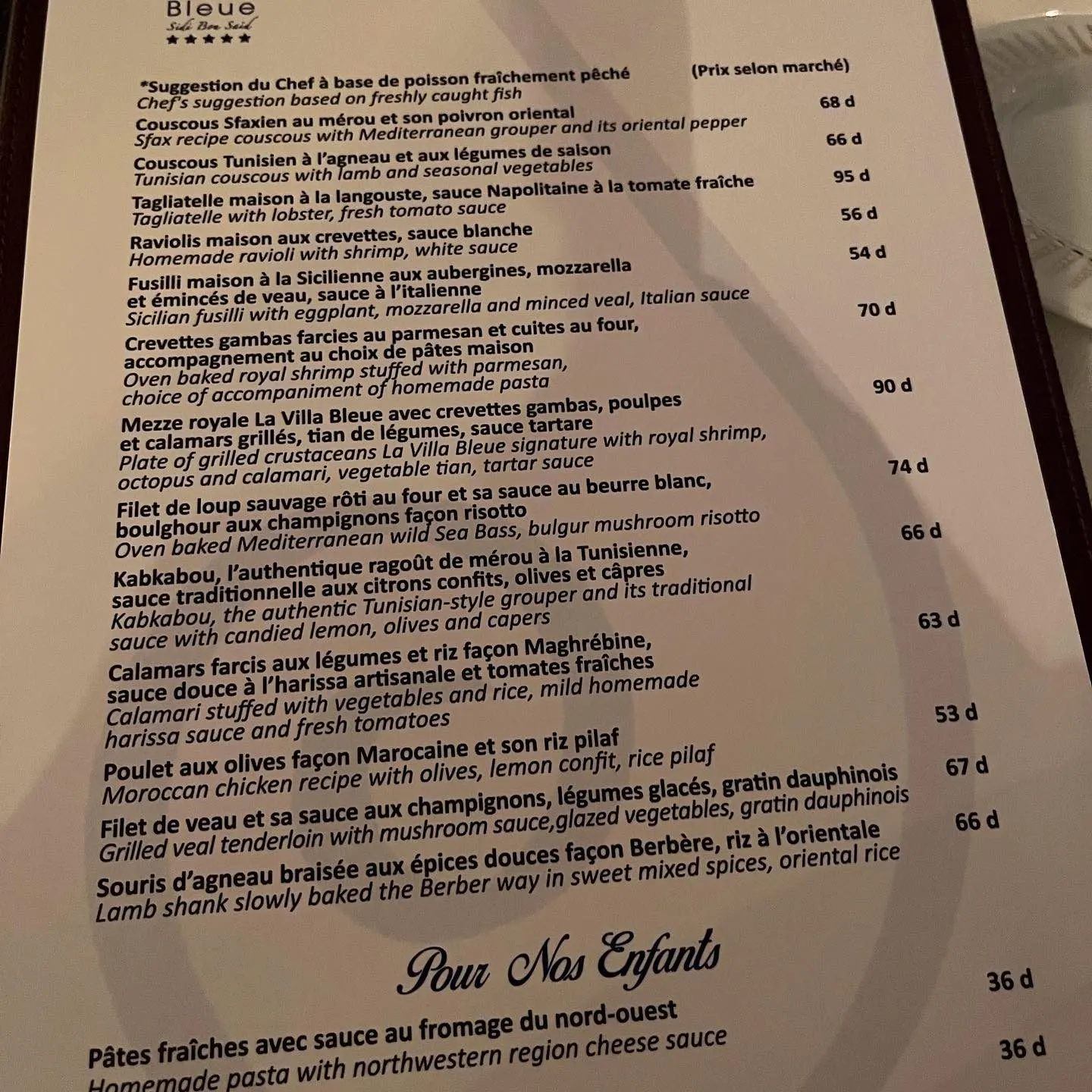 La Villa Bleue — Tunus (9/10)