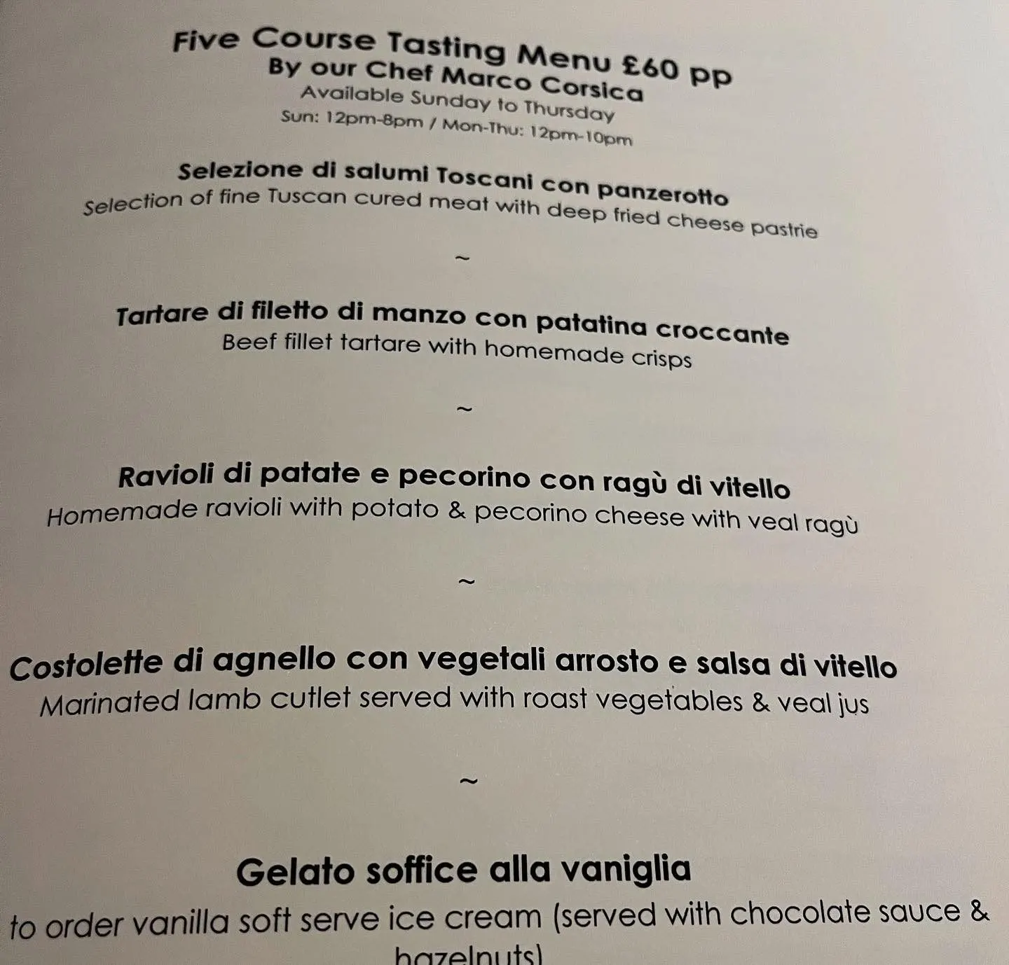 Bocconcino — Mayfair (10/10)
